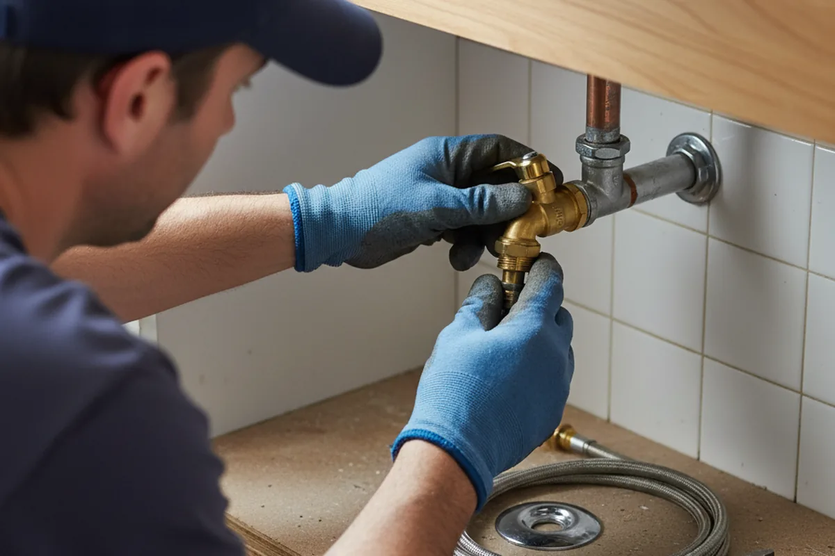Shutoff valve and fitting work during Repiping in Eclectic